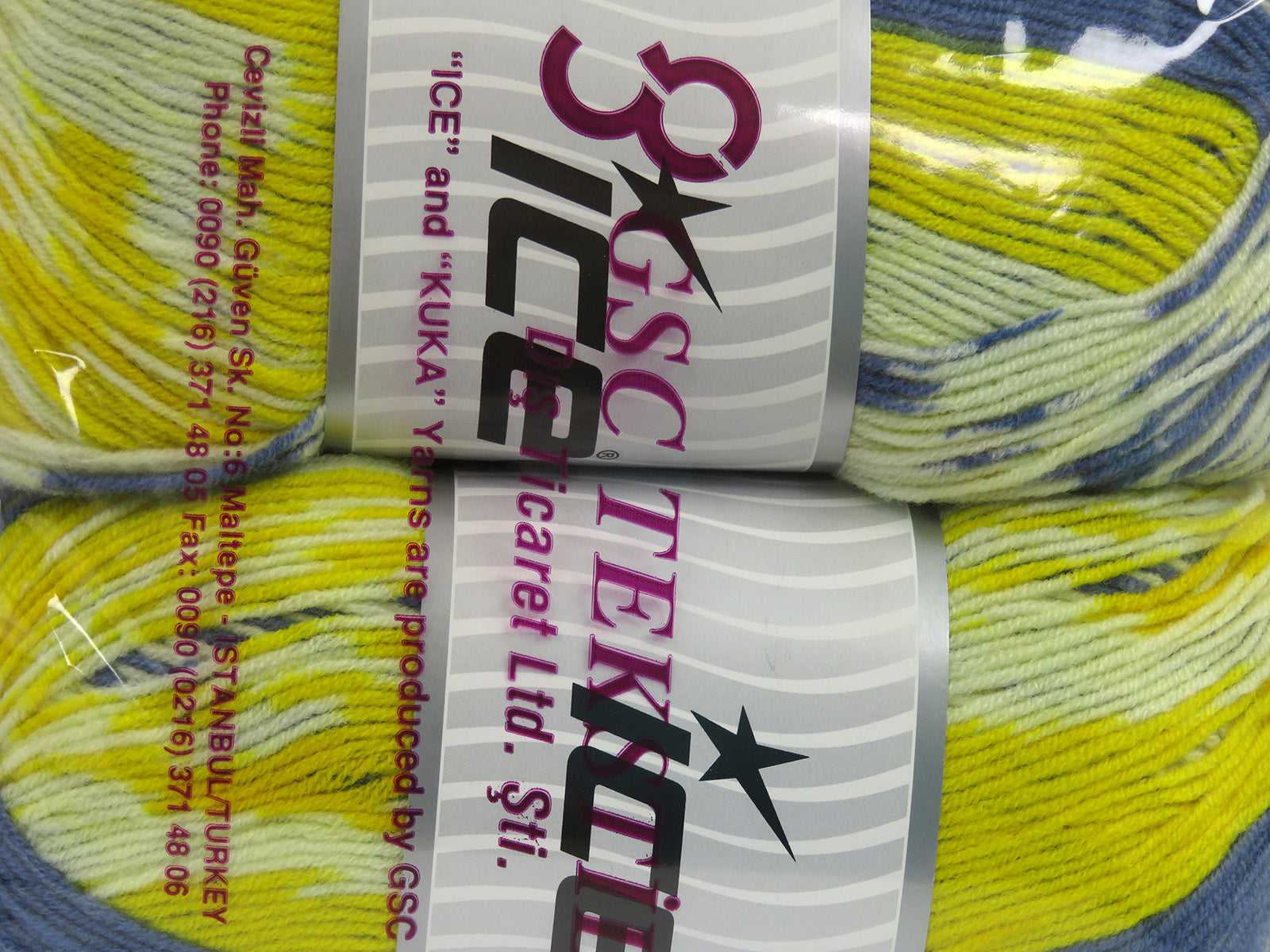 Jacquard Wool Yellow Shades, Blue fnt2-81370
