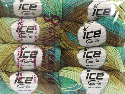 Lorena Print Brown Shades, Green Shades fnt2-81384