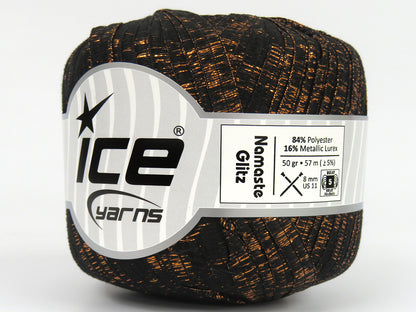 Namaste Glitz Black, Copper fnt2-81392