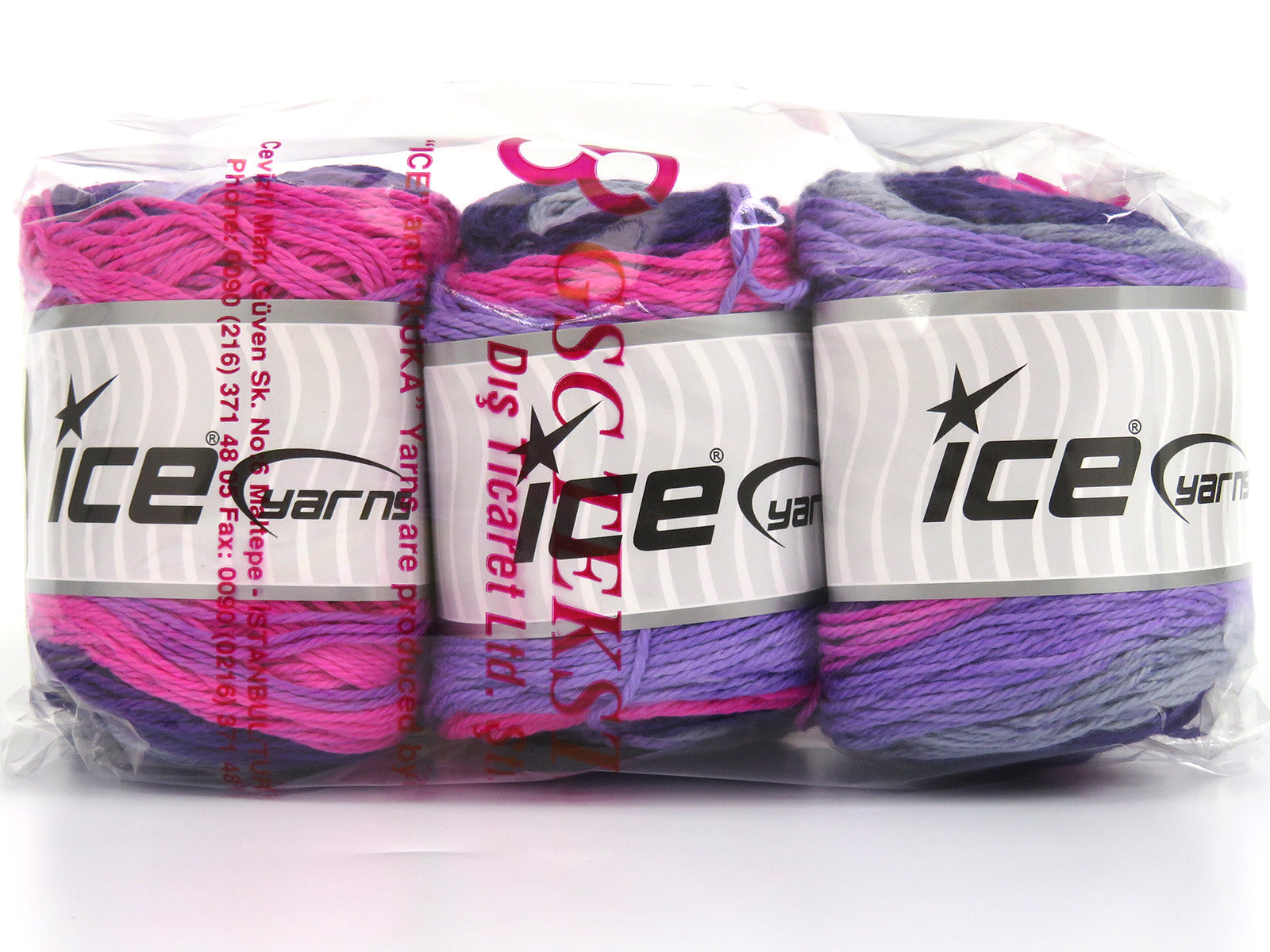 Cakes Cotton Royal Purple, Lilac, Pink, Grey fnt2-81414