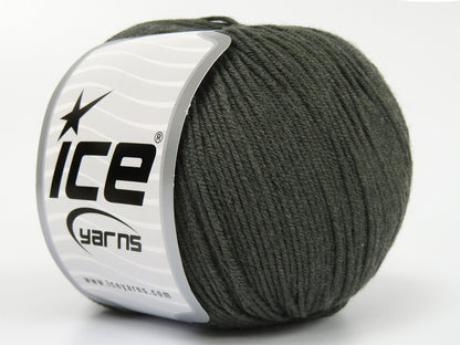 Ice Yarns Bamboo Merino – Koyu Haki – %20 Ekstra İnce Merinos Yünü, %80 Bambu
