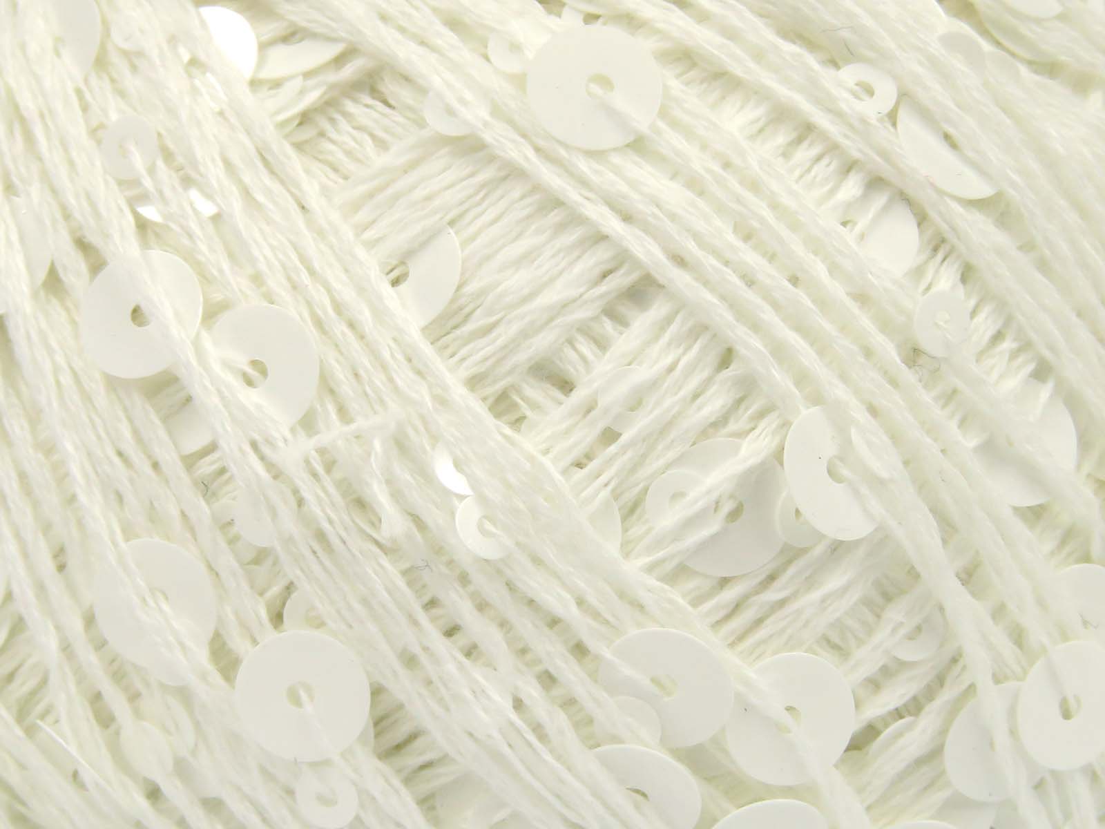 Cotton Paillette White fnt2-81554