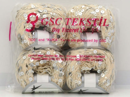 Cotton Paillette Cream fnt2-81555