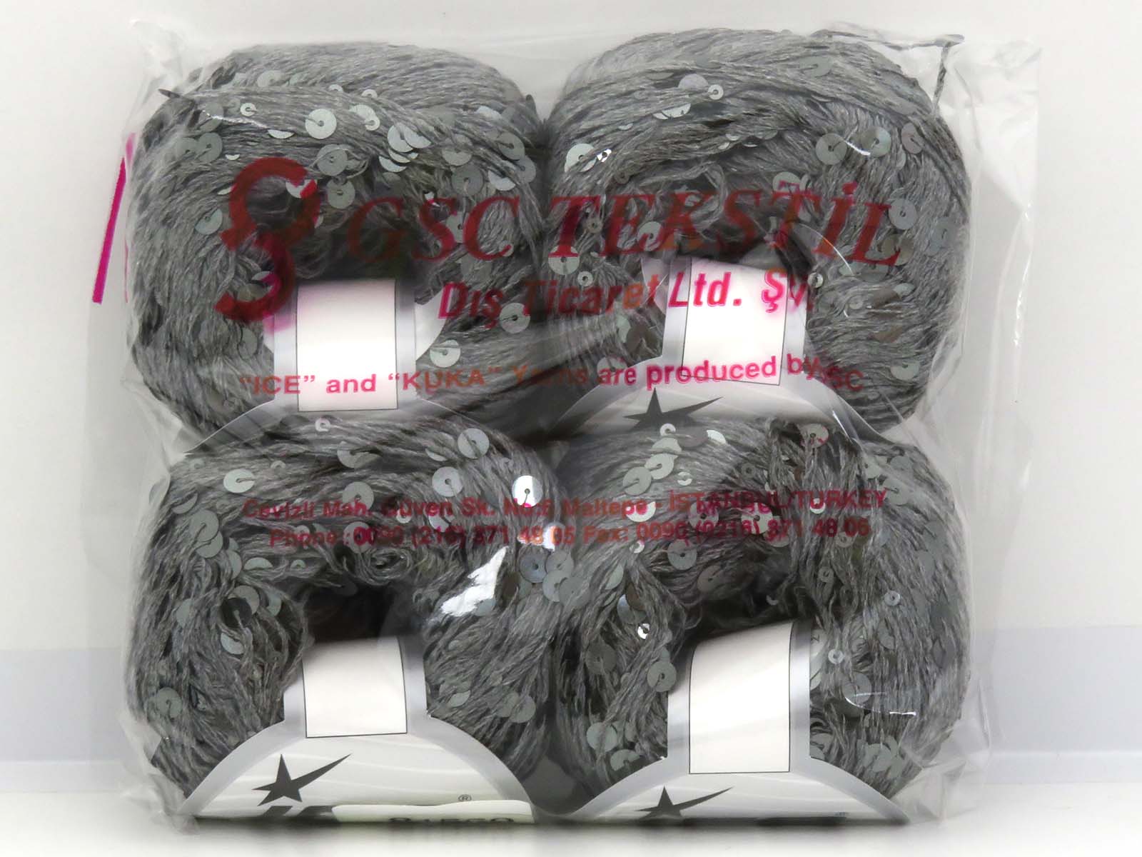 Cotton Paillette Grey fnt2-81559