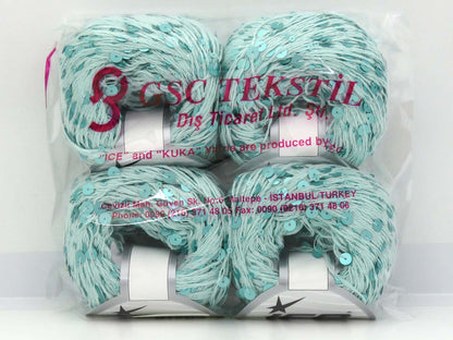 Cotton Paillette Mint Green fnt2-81562
