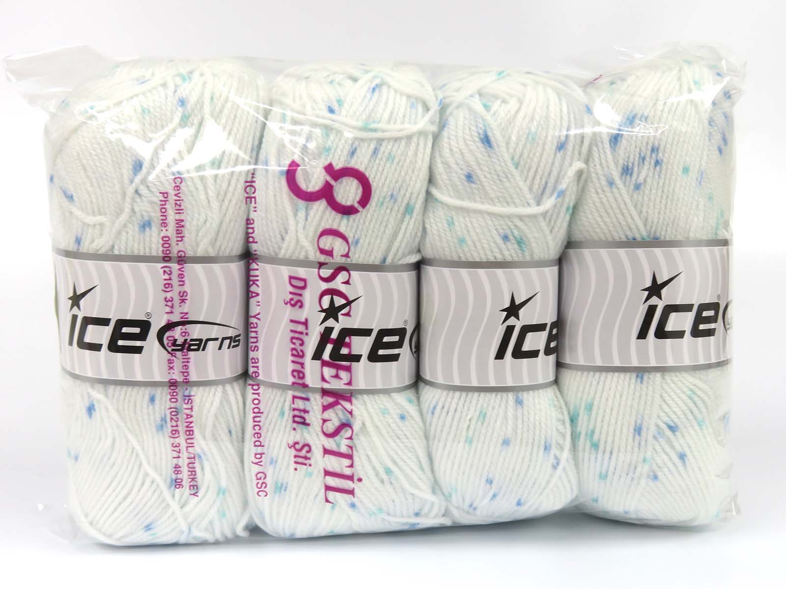 Baby Lollipop White, Blue, Turquoise fnt2-81564