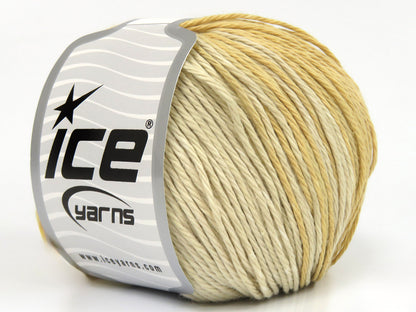 Ice Yarns Mona Lisa – Tonos de Crema – 100 % Algodón