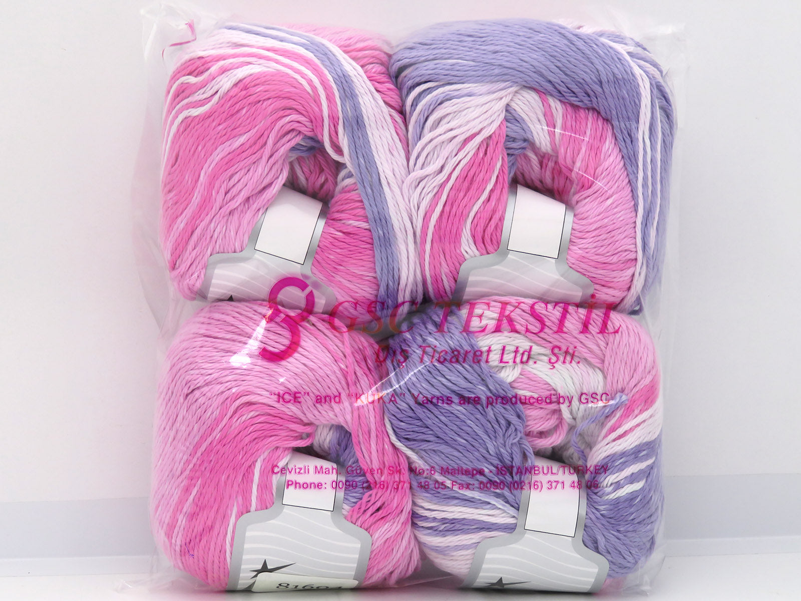Mona Lisa Pink Shades, Light Lilac, White fnt2-81604