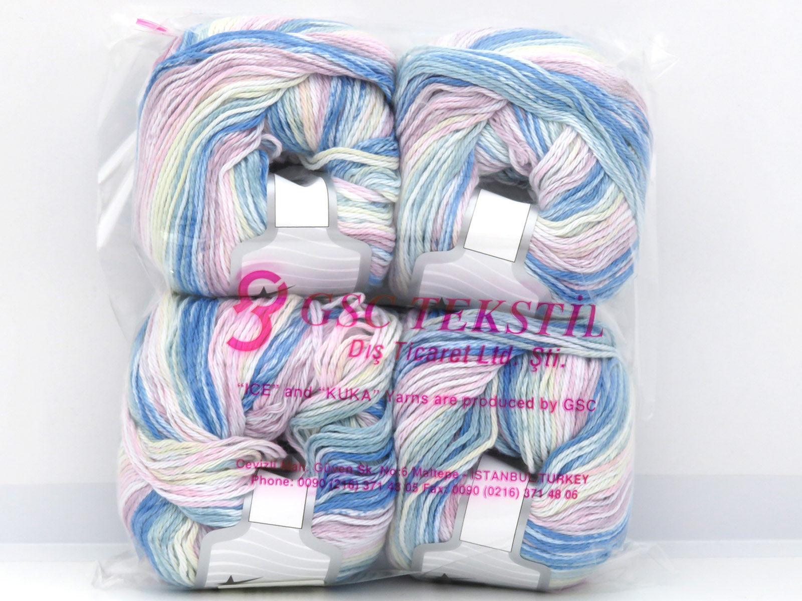 Mona Lisa Blue, Pink, Yellow, Light Green, White fnt2-81609