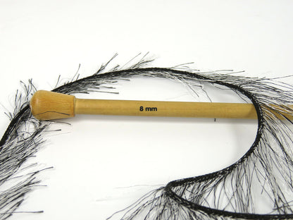 Eyelash Bulky Black, White Sku:fnt2-81823