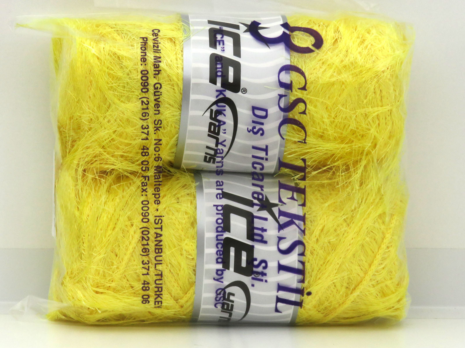 Eyelash Bulky Light Yellow Sku:fnt2-81829