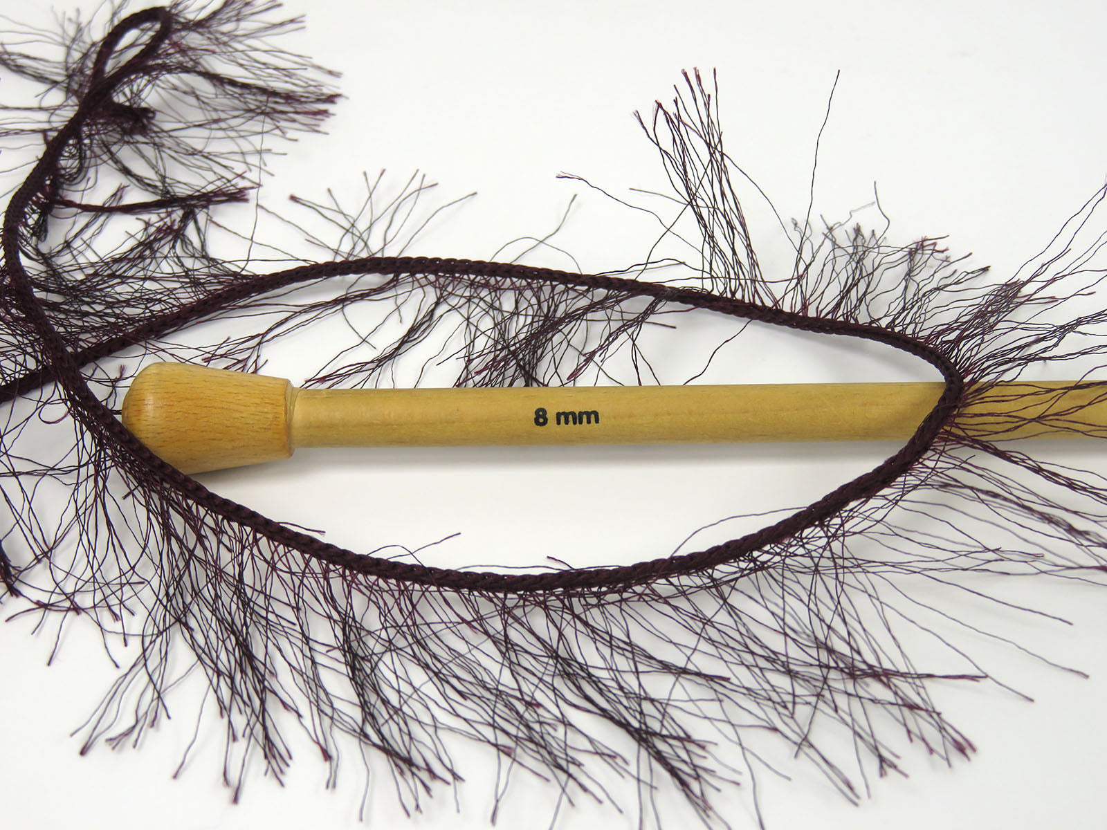 Eyelash Bulky Dark Maroon Sku:fnt2-81842