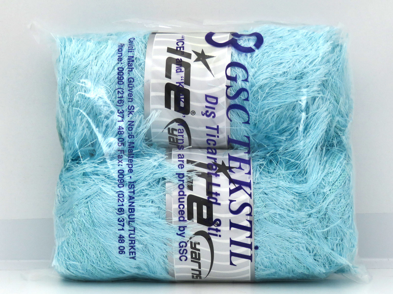 Eyelash Bulky Light Turquoise Sku:fnt2-81853