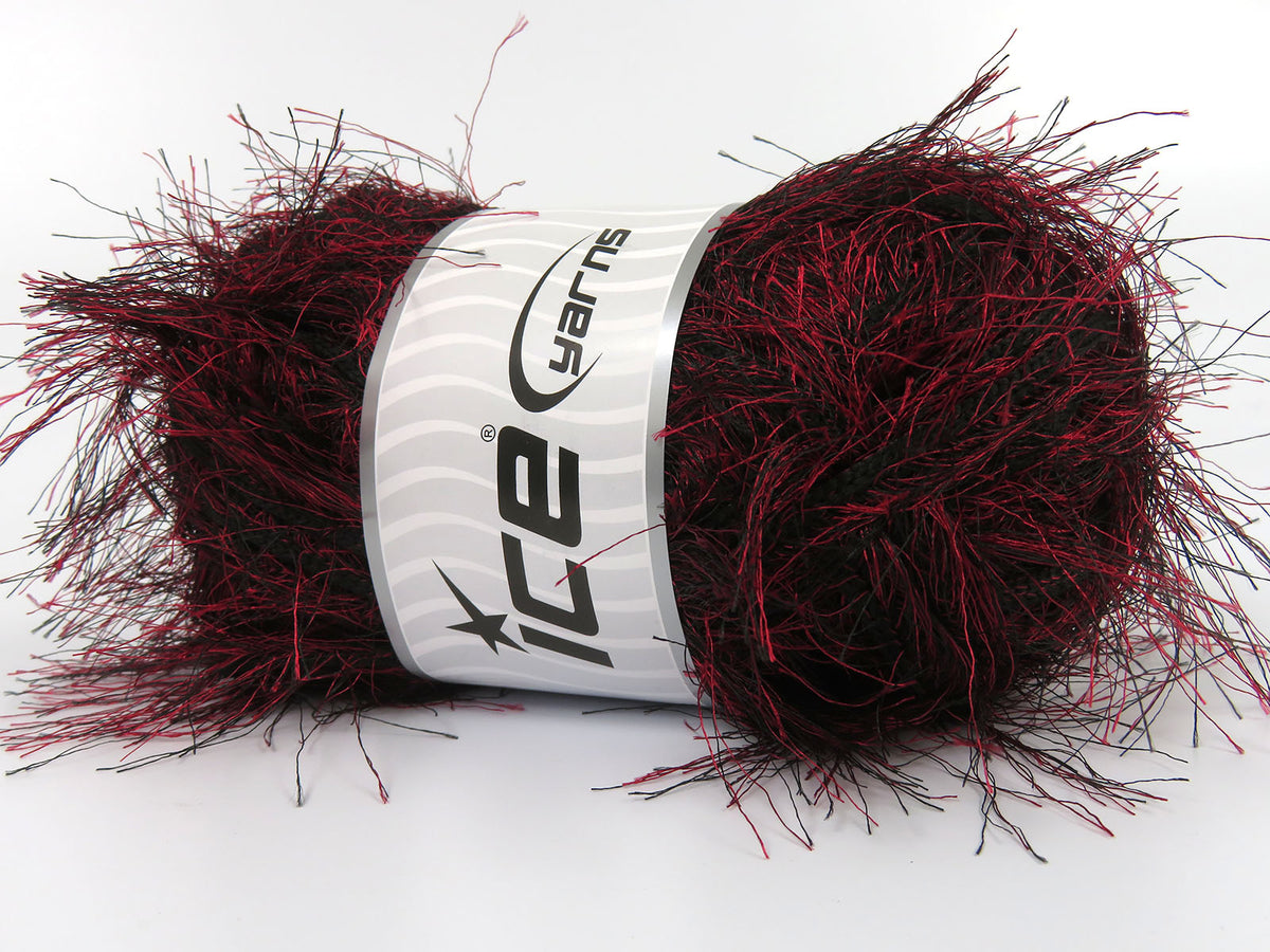 Eyelash Superbulky Black, Red Sku:fnt2-81864