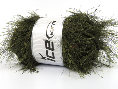 Eyelash Superbulky Khaki Sku:fnt2-81870