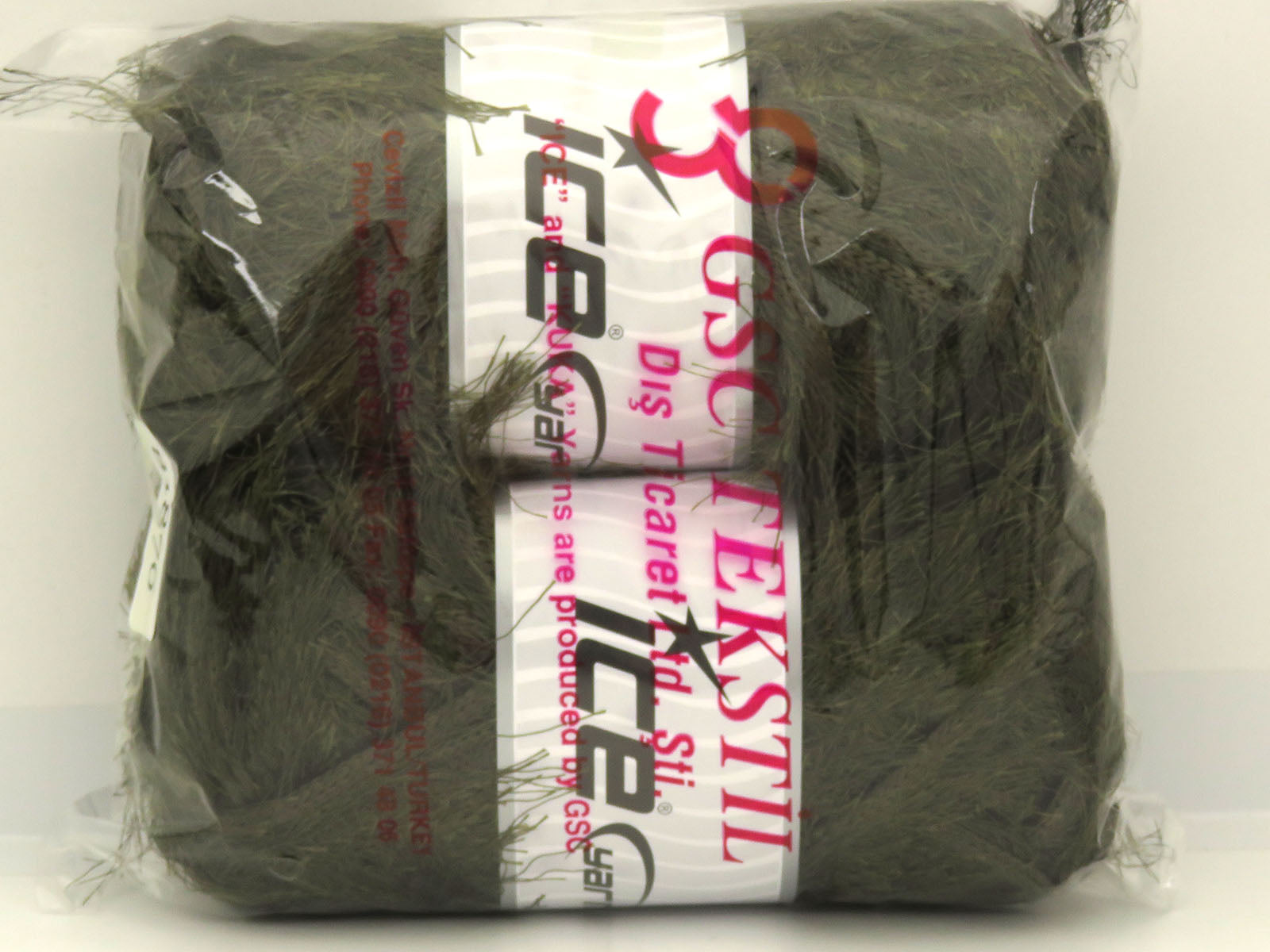 Eyelash Superbulky Khaki Sku:fnt2-81870