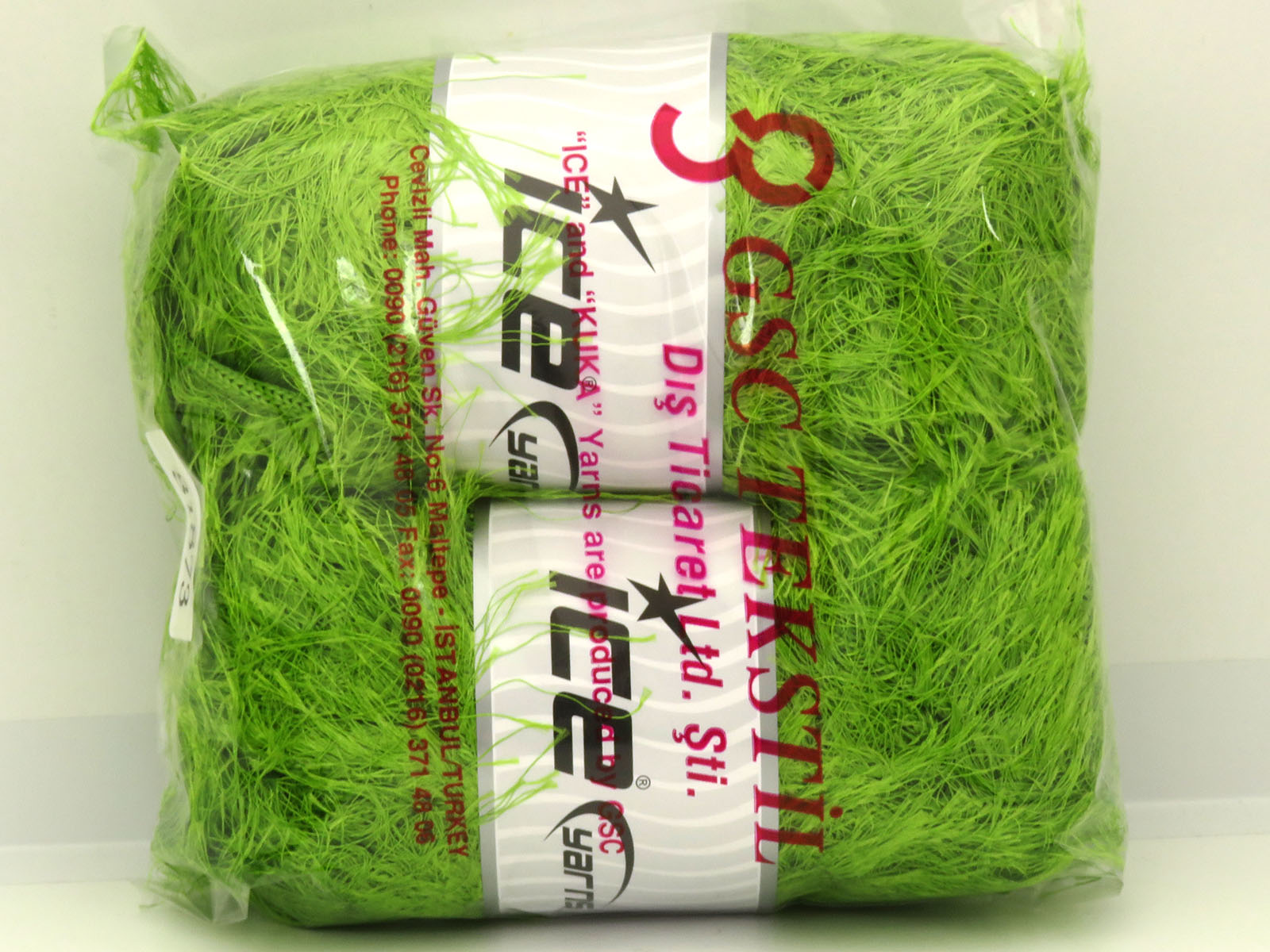 Eyelash Superbulky Green Sku:fnt2-81873