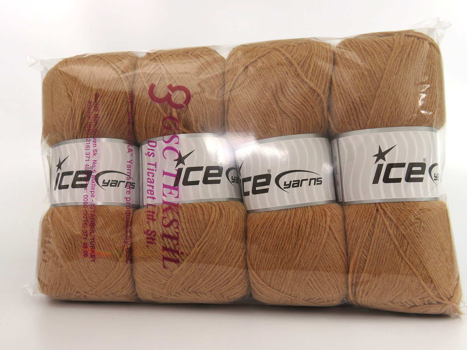 Sock Unicolor Light Brown fnt2-81894