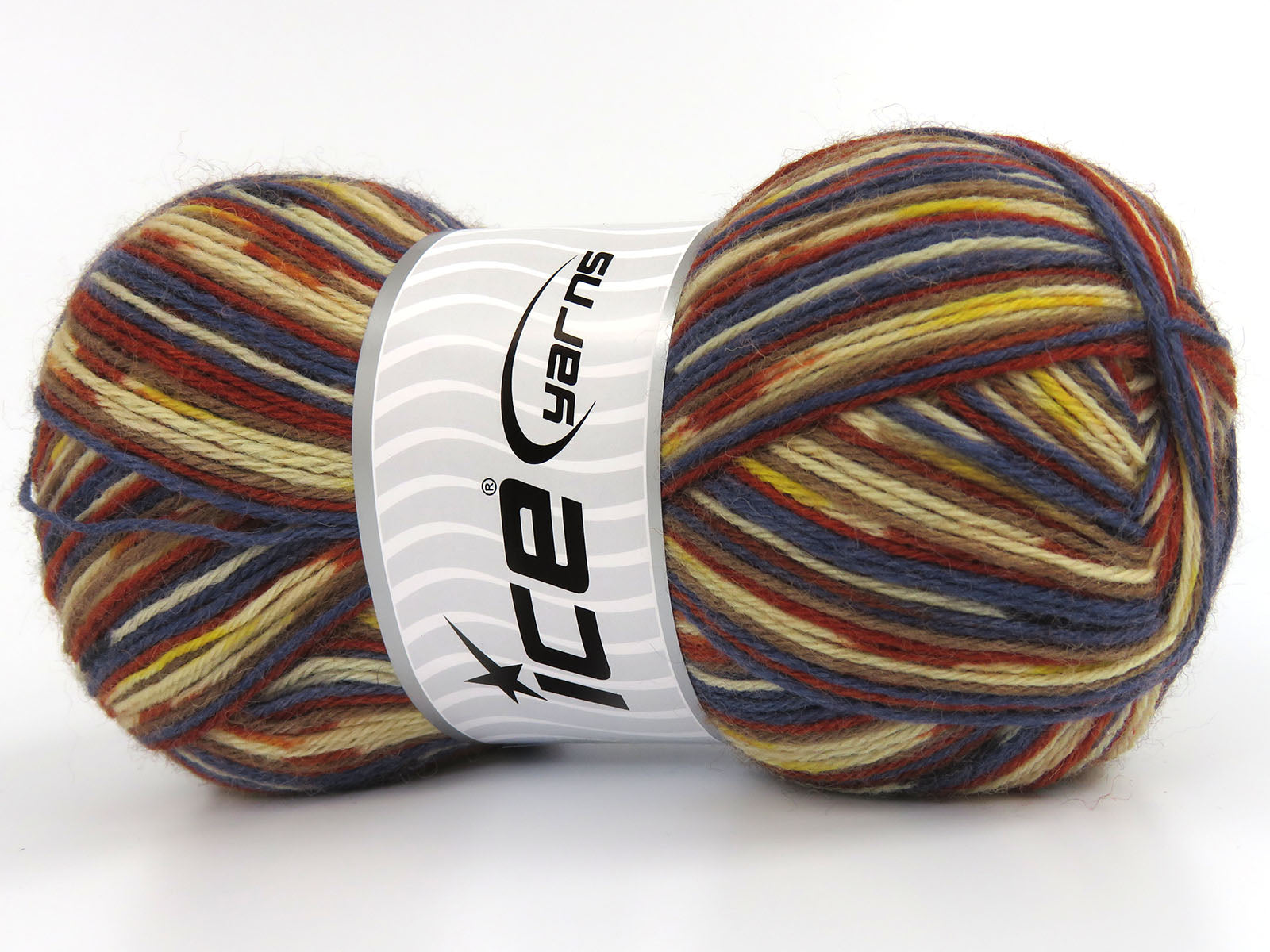 Sock Varicolor Camel, Cream, Copper, Yellow, Blue, Black fnt2-81922