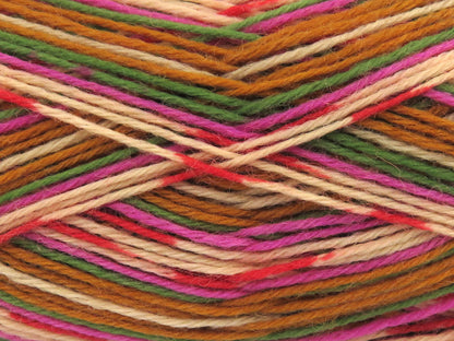 Sock Varicolor Brown, Green, Pink Shades, Lilac, Black fnt2-81925