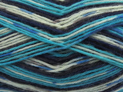 Sock Varicolor Turquoise, Blue, Beige, Grey Shades fnt2-81928