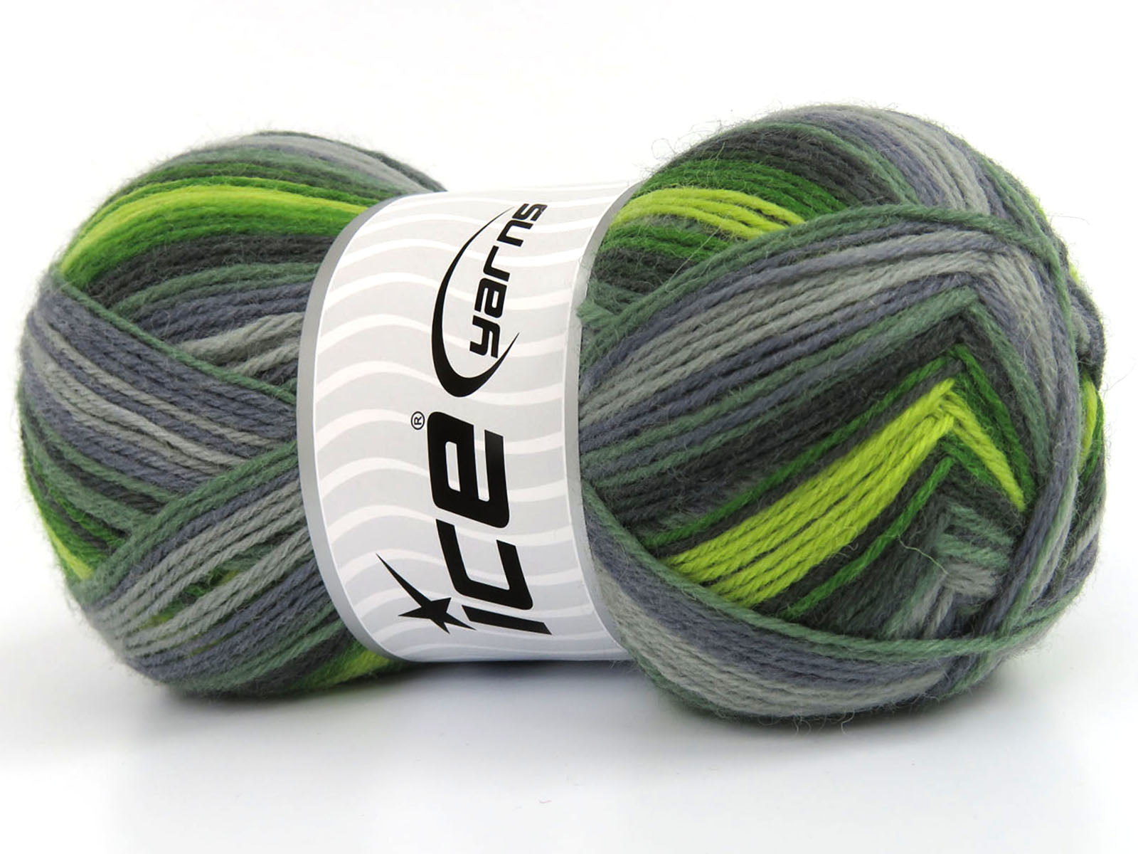Sock Varicolor Green Shades, Grey Shades fnt2-81932