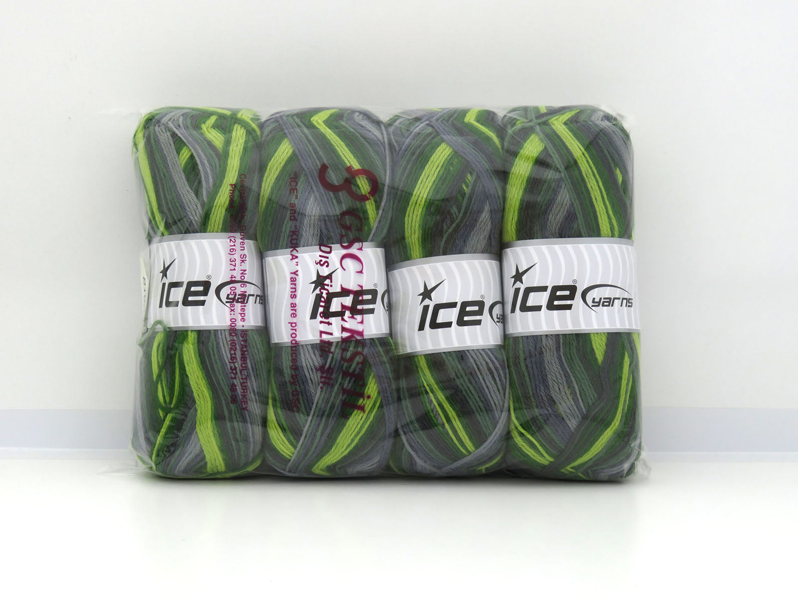 Sock Varicolor Green Shades, Grey Shades fnt2-81932