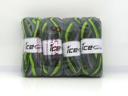 Sock Varicolor Green Shades, Grey Shades fnt2-81932