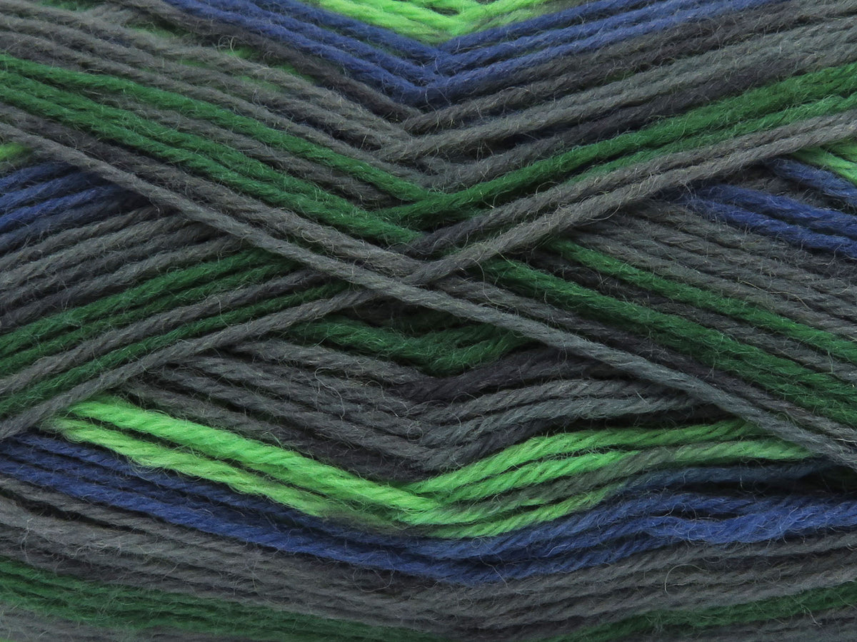 Sock Varicolor Green Shades, Grey Shades, Blue fnt2-81933