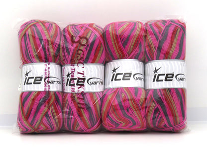 Sock Varicolor Pink, Grey, Lilac, Camel, Red fnt2-81934