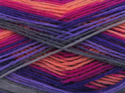 Sock Varicolor Grey Shades, Lilac Shades, Salmon, Fuchsia fnt2-81936