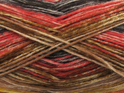 Sock Varicolor Brown, Gold, Salmon, Black fnt2-81939