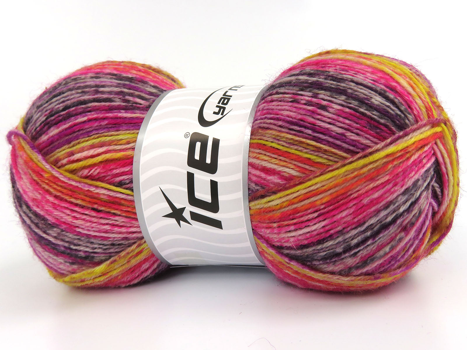 Sock Varicolor Black, Yellow, Purple Shades, Pink fnt2-81942