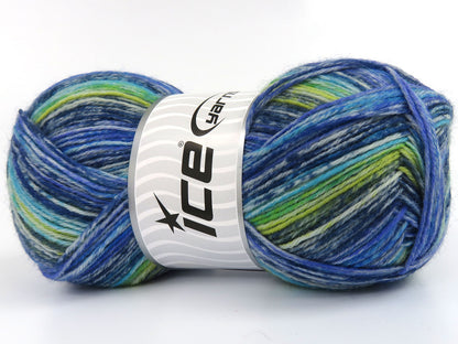 Sock Varicolor Blue Shades, Green Shades fnt2-81943