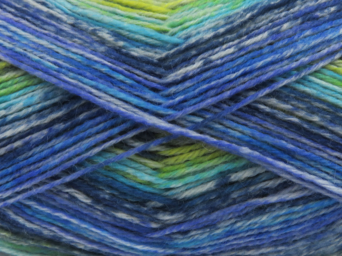 Sock Varicolor Blue Shades, Green Shades fnt2-81943