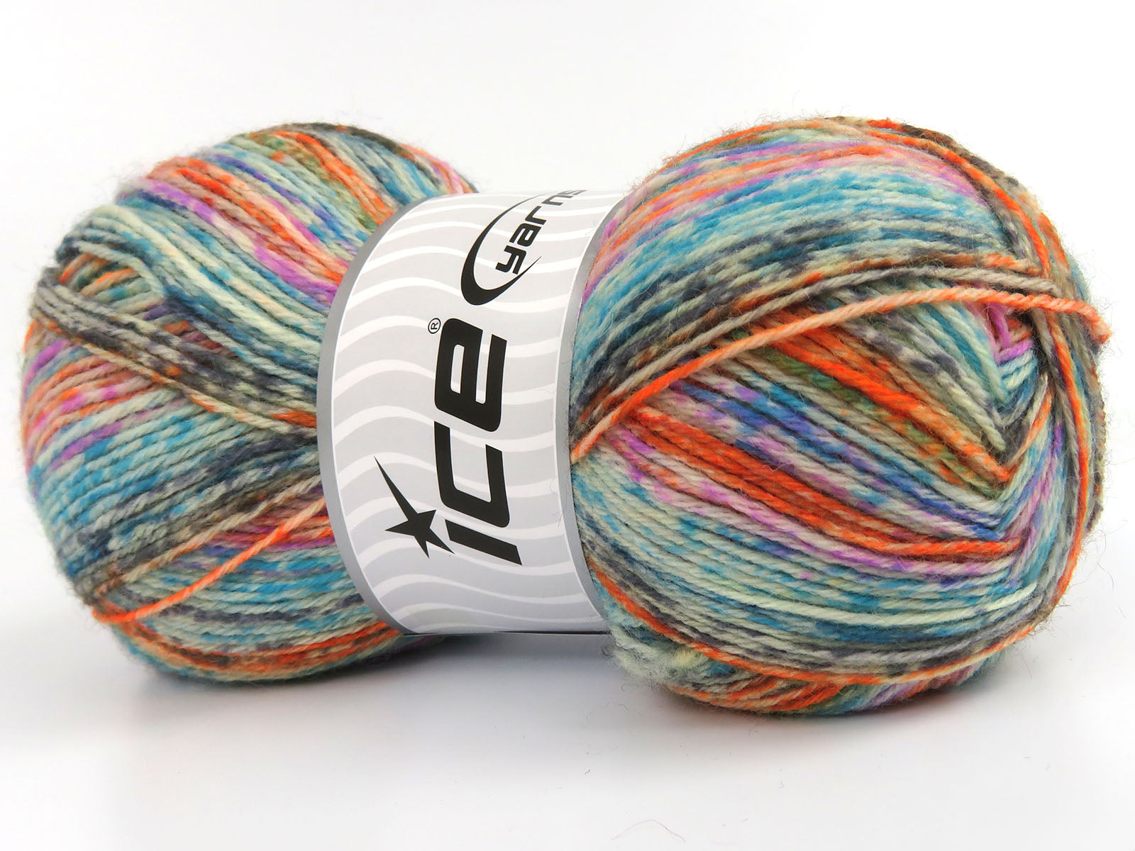 Sock Varicolor Turquoise, Neon Orange, Blue, Green, Pink, Lilac fnt2-81945