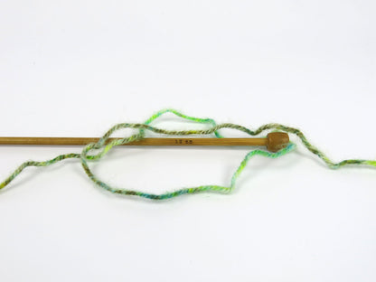 Wool Varicolor Worsted Green shades, Brown Shades fnt2-81952