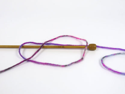 Wool Varicolor Worsted Purple Shades, Blue, Grey, Black fnt2-81954