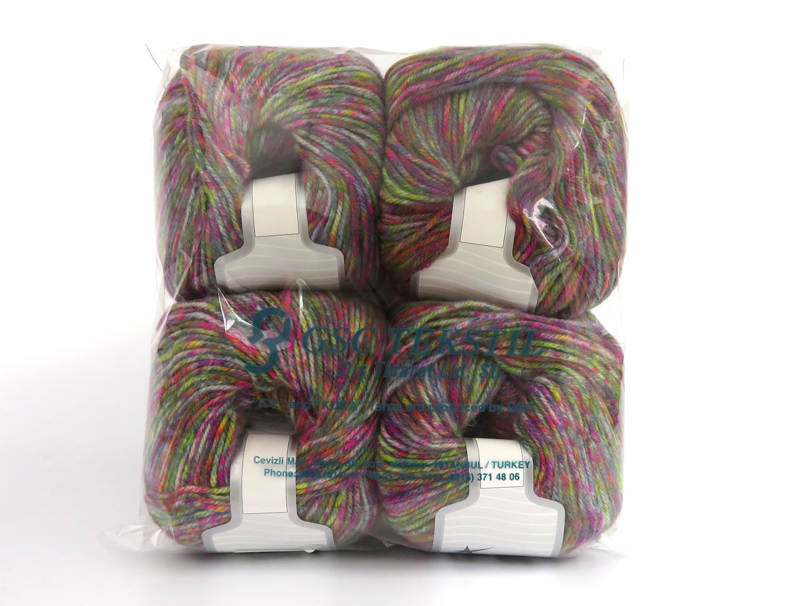 Wool Varicolor Worsted Multicolor fnt2-81956