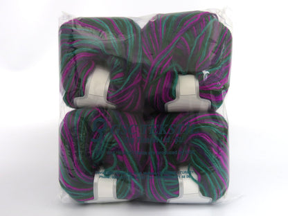 Wool Varicolor Worsted Green Shades, Purple Shades fnt2-81965
