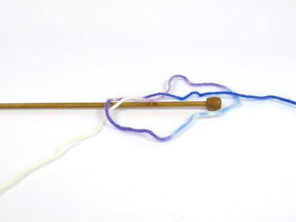 Wool Varicolor Worsted Blue Shades, Lilac, White fnt2-81969