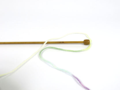 Wool Varicolor Worsted Lilac, Mint Green, Yellow, Beige, White, Turquoise fnt2-81972