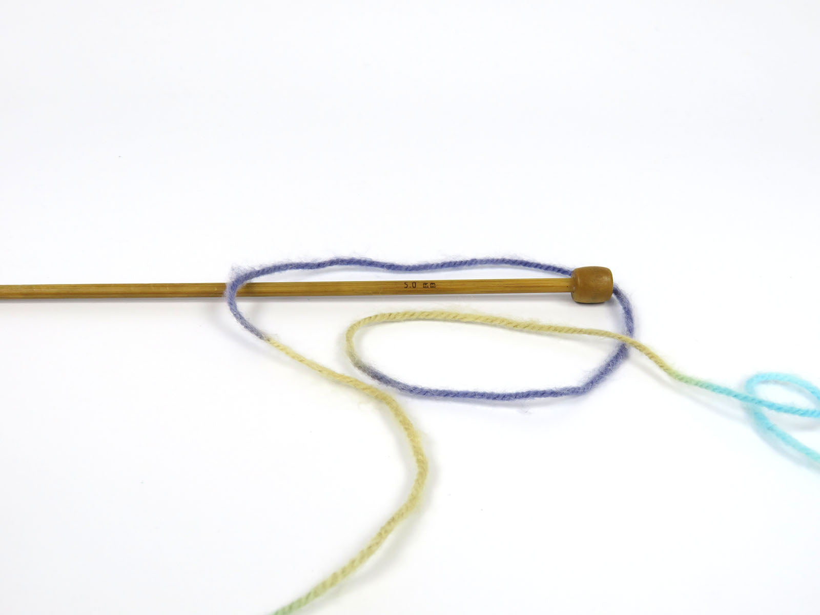 Wool Varicolor Worsted Camel, Cream, Purple, Turquoise, Mint Green fnt2-81973