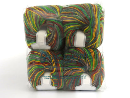 Wool Varicolor Worsted Green Shades, Grey Shades, Copper, Yellow fnt2-81979