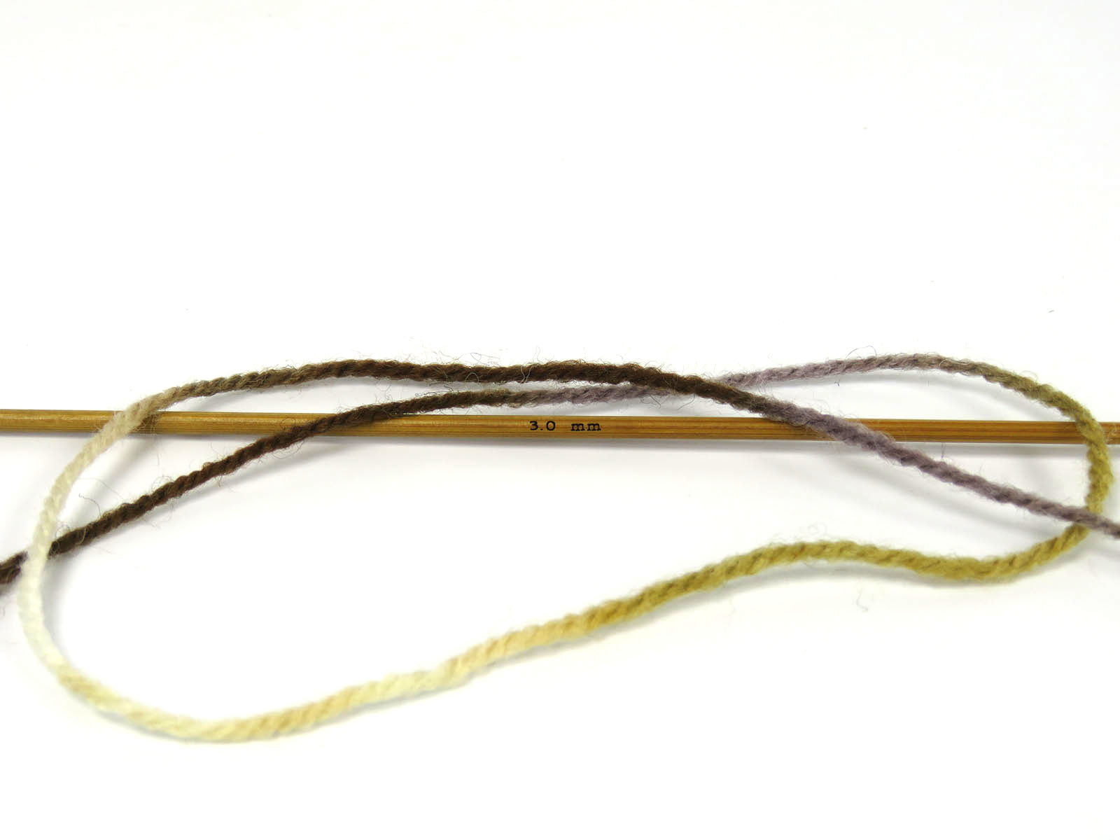 Wool Varicolor Light Brown Shades, White fnt2-81981