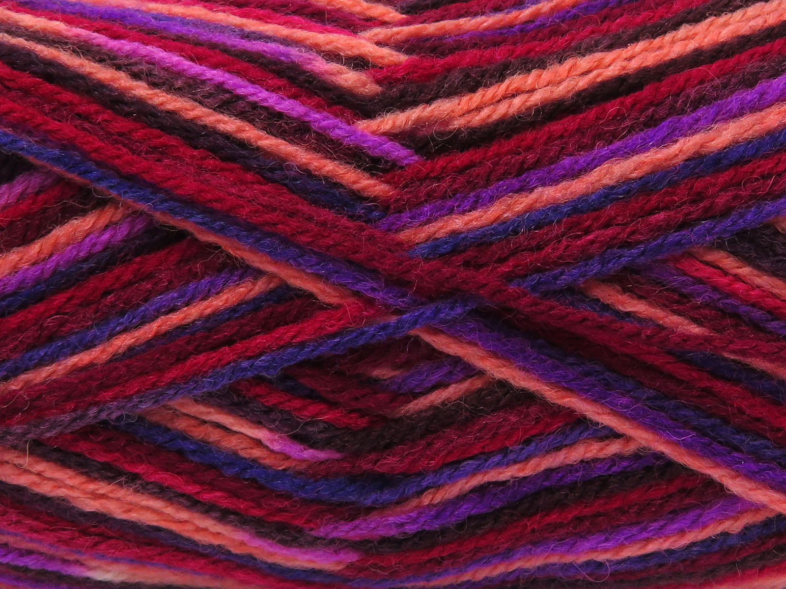 Wool Varicolor Light Maroon, Purple, Salmon, Burgundy Shades, White fnt2-81985