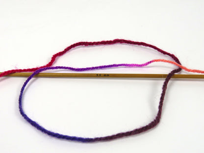 Wool Varicolor Light Maroon, Purple, Salmon, Burgundy Shades, White fnt2-81985