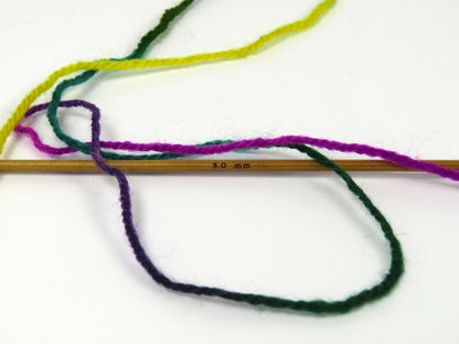 Wool Varicolor Light Green Shades, Purple Shades, Yellow fnt2-81988