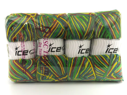 Wool Varicolor Light Green Shades, Grey Shades, Copper fnt2-81989