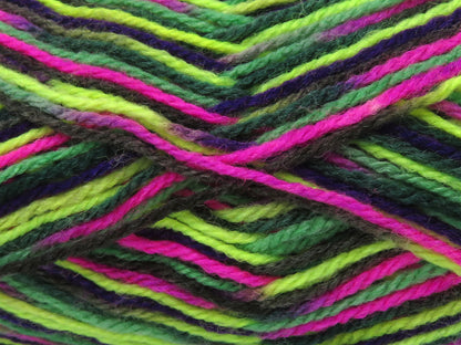 Wool Varicolor Light Green Shades, Fuchsia, Purple fnt2-81990